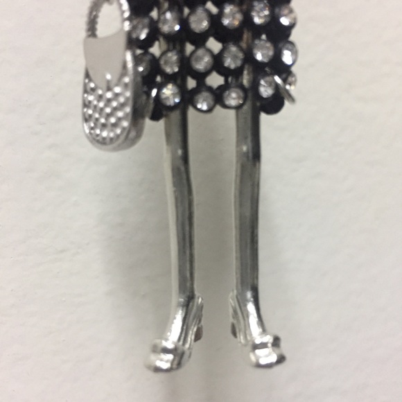 Sparkly Chic Lady Key Chain-PurseCharm and cosmetic bag NWT - Picture 4 of 12